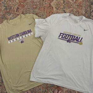 Nike Long Sleeve Tees - White and Tan